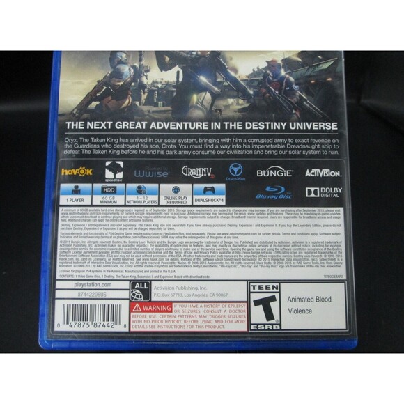 Destiny: The Taken King Legendary Edition (Sony PlayStation 4, 2015) PS4 - Picture 6 of 9